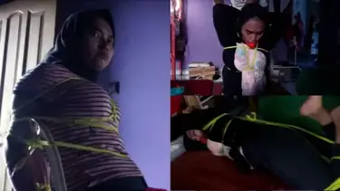 Bokep Jilbab Ukhti Pasrah Diikat Tali Kasar poster